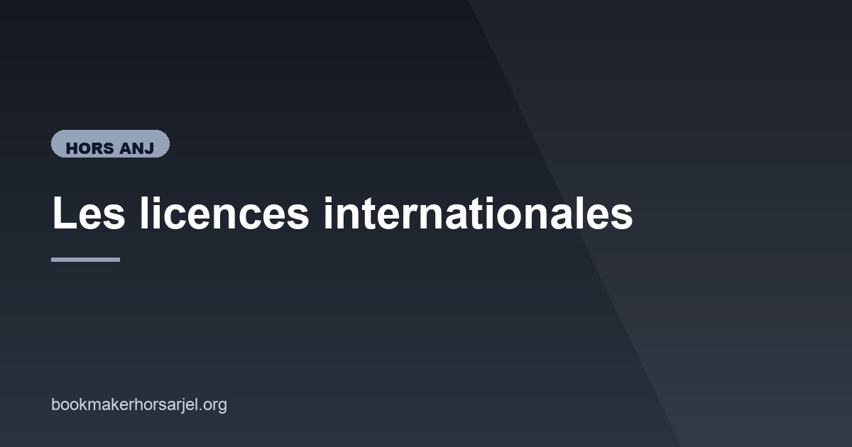 Illustration de l'article consacré aux licences internationales